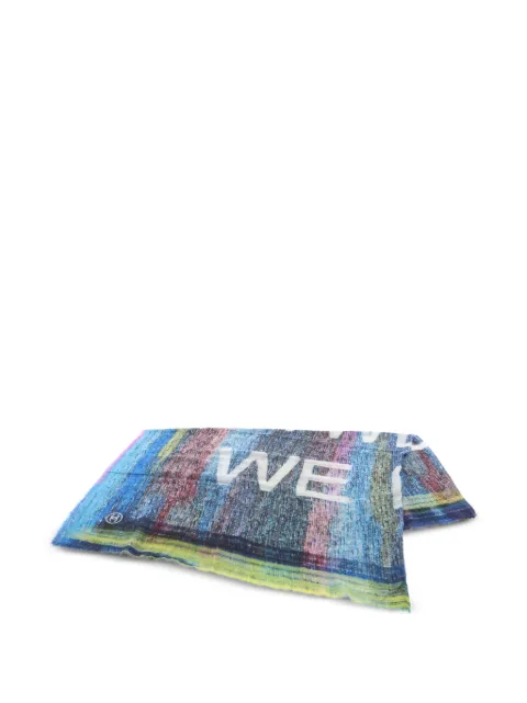 CHANEL Pre-Owned 1986-1988 CC-logo stole scarf Blue 1100789