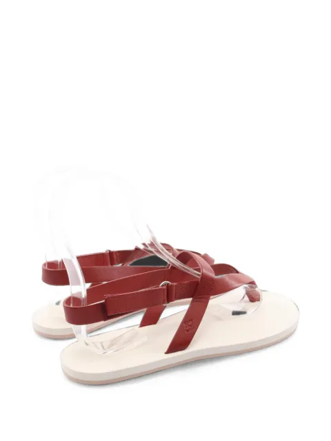 Hermès Pre-Owned 2010s Tahiti flat sandals Red 1096257