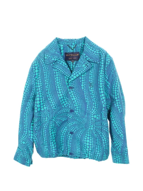 Louis Vuitton Pre-Owned 2010s x Yayoi Kusama pumpkin-print jacket Blue 1104289