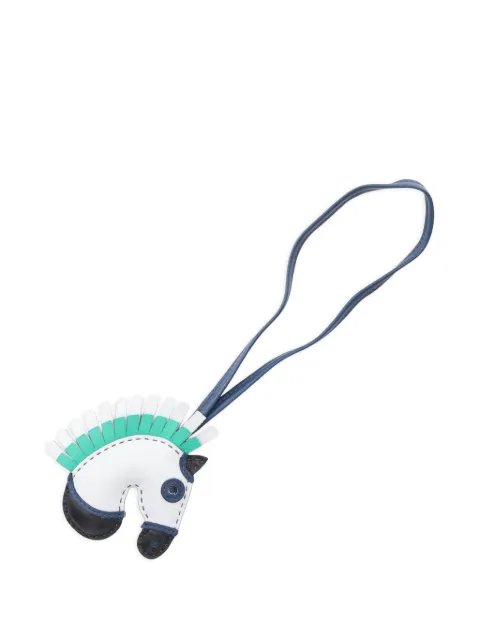 Hermès Pre-Owned 2021 Geezee Camail bag charm White 1104238Z