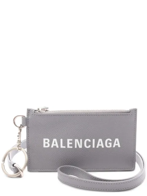Balenciaga Pre-Owned 2010s Cash neck-strap card case Grey 1099855
