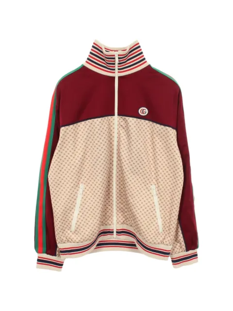 Gucci Pre-Owned 2010s Interlocking G technical jersey jacket Neutrals 1099568