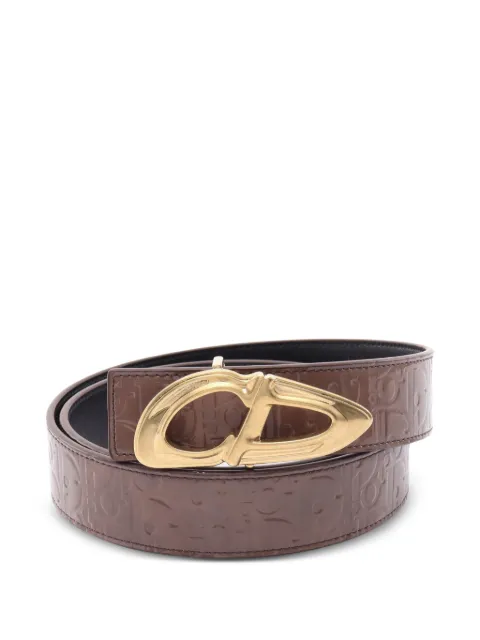 Christian Dior Pre-Owned 2010s Oblique reversible belt Brown 1103840