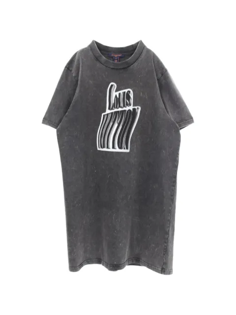 Louis Vuitton Pre-Owned 2010s graphic-print T-shirt Grey 1102731