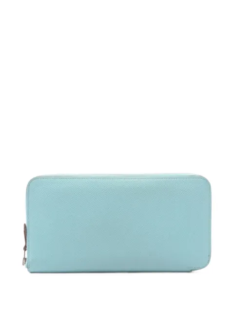 Hermès Pre-Owned 2016 Azap leather wallet Blue 1104232X