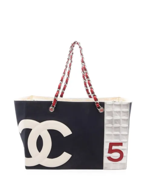 CHANEL Pre-Owned 2002-2003 No.5 Chocolate Bar tote bag Black 11047587514700