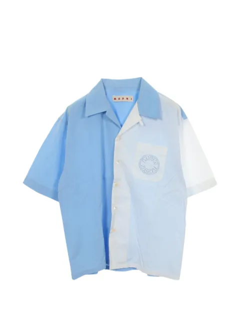 Marni Pre-Owned 2010s bicolor short-sleeve shirt Blue 1085146