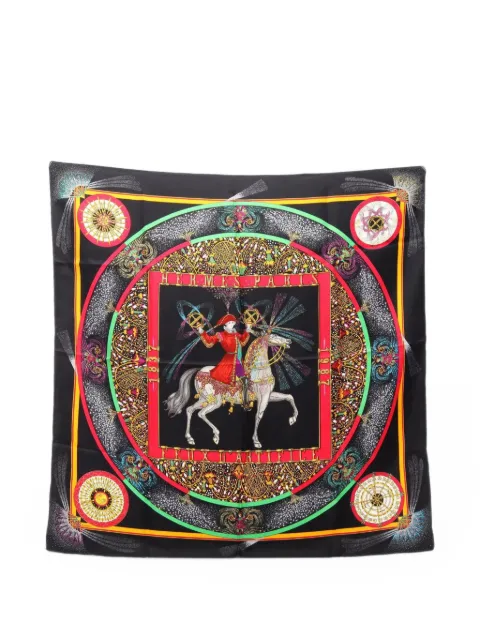 Hermès Pre-Owned 2010s Fireworks silk scarf Black 1100488