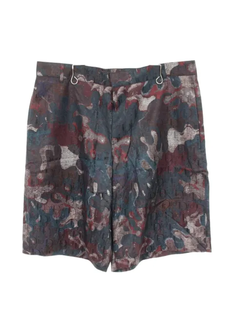 Christian Dior Pre-Owned x Peter Doig 2010s pattern shorts Blue 1100474