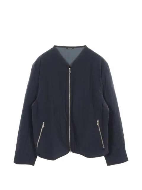 Hermès Pre-Owned 2010s quilted zip-up jacket Black 1103092