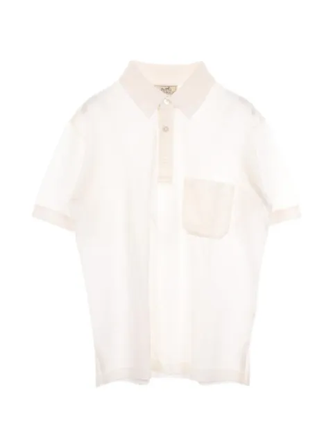 Hermès Pre-Owned 2010s short-sleeve polo shirt White 1097411