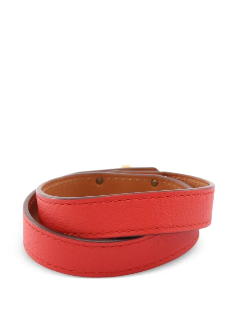 Hermès Pre-Owned 2016 Mini Kelly double tour bracelet Red 1096279X