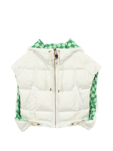Louis Vuitton Pre-Owned 2020s Match hooded gilets White 1104281