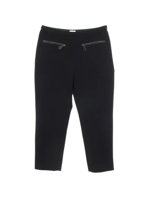Hermès Pre-Owned 2010s Sabrina zip-pocket trousers Black 1097414