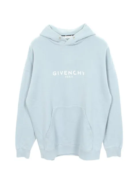 Givenchy Pre-Owned 2000s logo-printed hoodie Blue 1100185