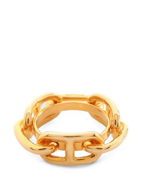 Hermès Pre-Owned 2010s Chaîne d'Ancre scarf ring Gold 1096270