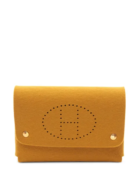 Hermès Pre-Owned 2010s GM Étui Cartes card holder Yellow 1104173