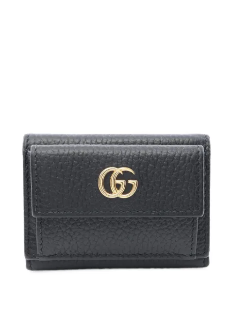 Gucci Pre-Owned 2000s Petit Marmont trifold wallet Black 1104102