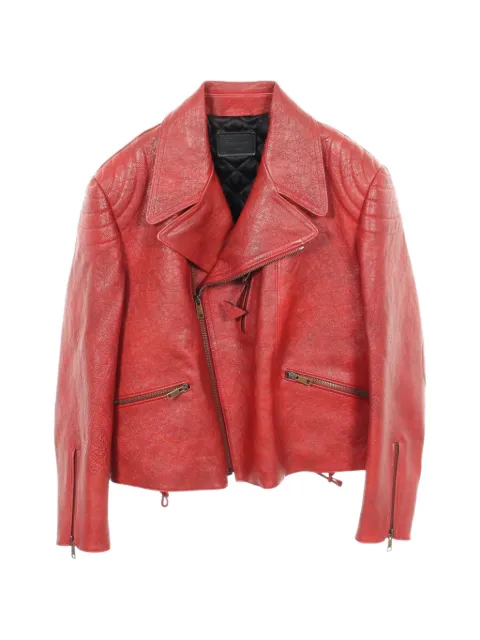 Prada Pre-Owned 2010s leather jacket Red 1102755