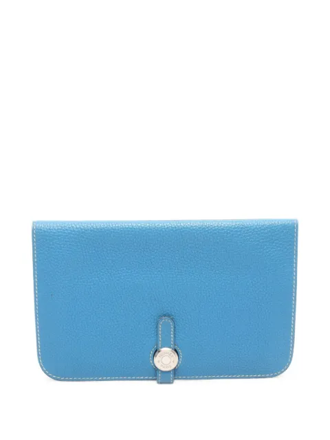 Hermès Pre-Owned 2007 GM Dogon Duo wallet Blue 1103995KINSQUARE