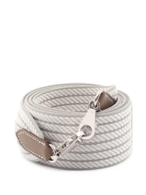 Hermès Pre-Owned 2010s tufted Swift shoulder strap White 1090194