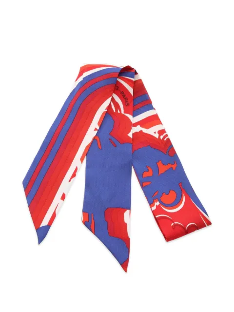 Hermès Pre-Owned 2010s Brides de Gala Twilly scarf Red 1101384