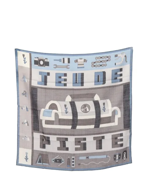 Hermès Pre-Owned 2020s Jeu de Piste scarf Grey 1102835
