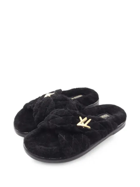 Louis Vuitton Pre-Owned 2024 Bliss quilted slippers Black 1102573GG0214