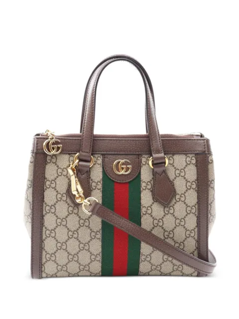 Gucci Pre-Owned 2010s small Ophidia GG Supreme tote bag Neutrals 1104103