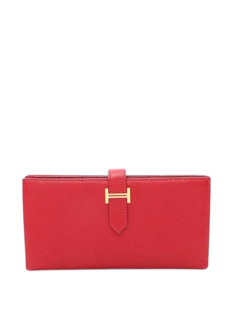 Hermès Pre-Owned 2014 Bearn Souffle bi-fold wallet Red 1103922RINSQUARE
