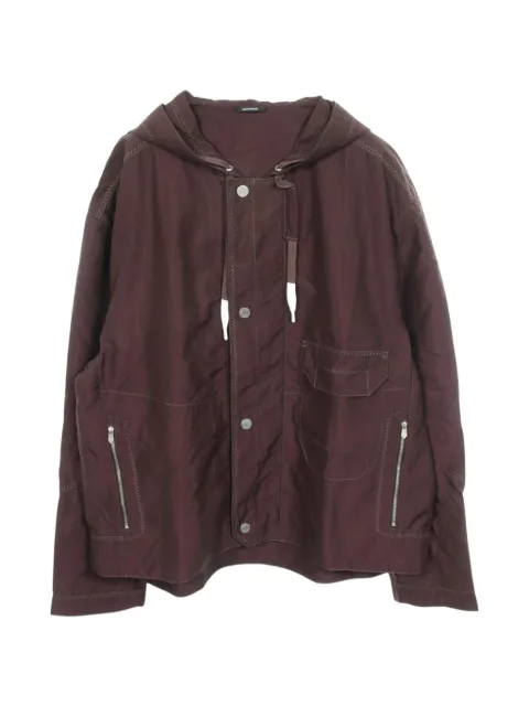 Hermès Pre-Owned 2010s Clou de Selle button hooded jacket Brown 1103098