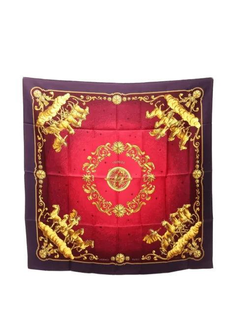 Hermès Pre-Owned 2010s Cosmos scarf Red 1100486