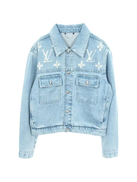 Louis Vuitton Pre-Owned 2010s Monogram denim jacket Blue 1100858