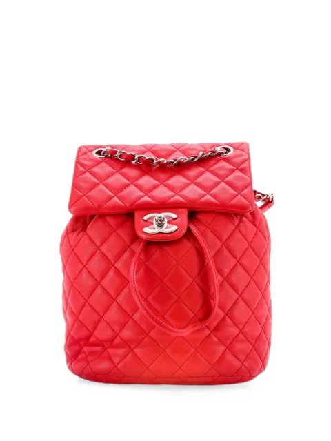 CHANEL Pre-Owned Urban Spirit Quilted Leather Small backpack Red QKMPPBFGDX5T2HY0