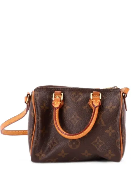 Louis Vuitton Pre-Owned Speedy Bandouliere Bag Monogram Canvas Nano crossbody bag Brown QHKIQQ9ZD2T3B39H