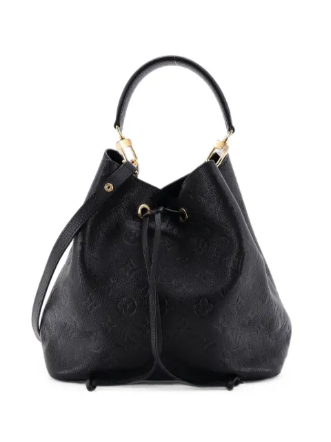 Louis Vuitton Pre-Owned NeoNoe Handbag Monogram Empreinte Leather MM bucket bag Black PWF4H4L39XRJLIEN