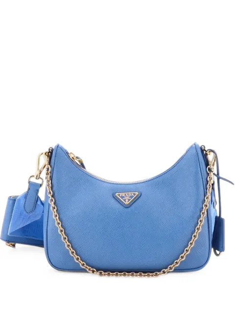 Prada Pre-Owned Re-Edition 2005 Shoulder Bag Saffiano Leather Small crossbody bag Blue PKR4L9GX30P17TA4
