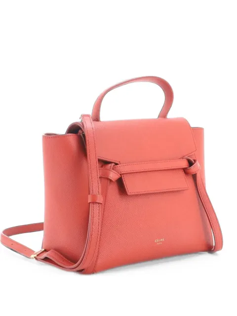Celine Pre-Owned Belt Bag Textured Leather Nano shoulder bag Red VMKD8C1MMT48DO7H