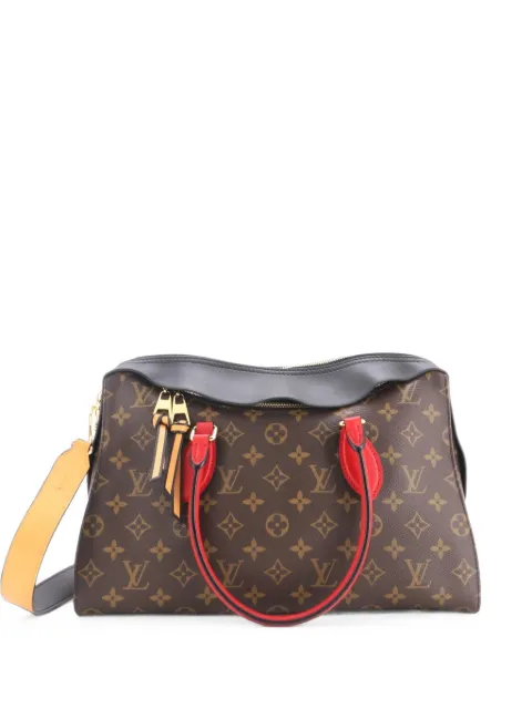 Louis Vuitton Pre-Owned Tuileries Handbag Monogram Canvas with Leather satchel Black P35WJ11H3HPE8YIU