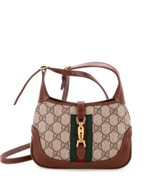 Gucci Pre-Owned Jackie 1961 GG Coated Canvas Mini hobo bag Brown OMGDOZCMJJ80E60I