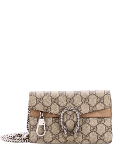 Gucci Pre-Owned Dionysus Bag GG Coated Canvas Super Mini crossbody bag Brown O0NJZMMEZQF48B12