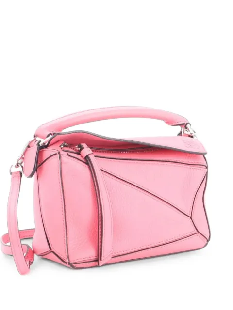 Loewe Pre-Owned Puzzle Bag Leather Mini crossbody bag Pink NCRRK3R30F9DNY7Z