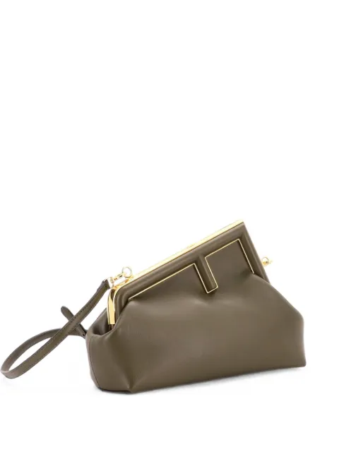 Fendi Pre-Owned First Bag Leather Small clutch bag Green MGLU8WS4T48FF92J