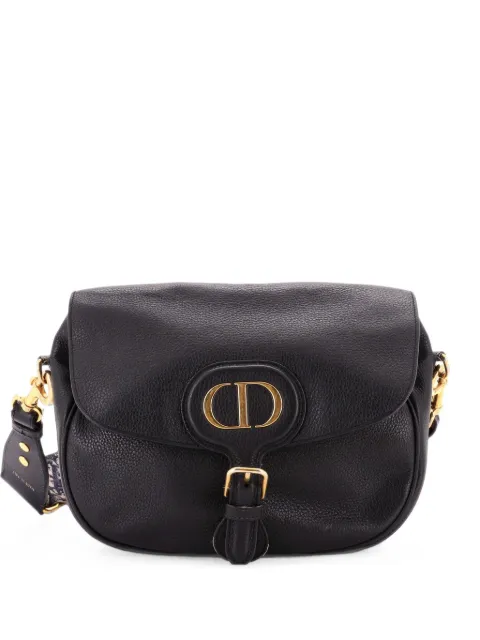 Christian Dior Pre-Owned Bobby Flap Bag Leather Large crossbody bag Black FSR7NJAYPUZZ0WDD