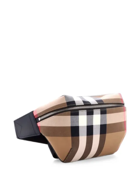 Burberry Pre-Owned Sonny House Check Canvas belt bag Brown TPYQTGJSC44QD5B8