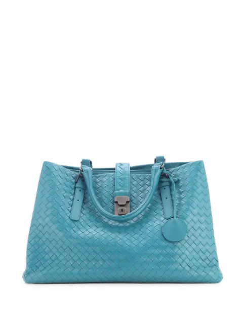 Bottega Veneta Pre-Owned Roma Bag Intrecciato Nappa Medium tote bag Green TJDR7O7XUZZ0DQIW