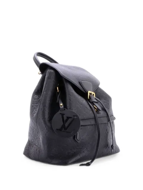 Louis Vuitton Pre-Owned Montsouris NM Monogram Empreinte Leather PM backpack Black E8O3M8CZOIIMUIMS