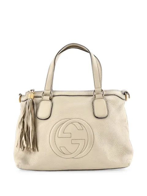 Gucci Pre-Owned Soho Convertible Soft Top Handle Bag Leather satchel Neutrals DO1DJORTE50FKK2D