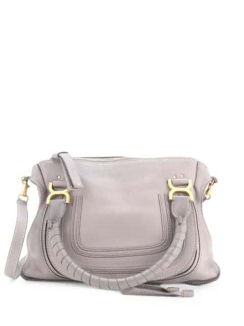 Chloé Pre-Owned Marcie Leather Medium satchel Grey ESYWYOGA5R6LAHCH