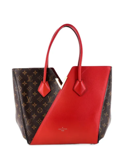Louis Vuitton Pre-Owned Kimono Handbag Monogram Canvas and Leather MM tote bag Red DM701AHMILPVEAXY